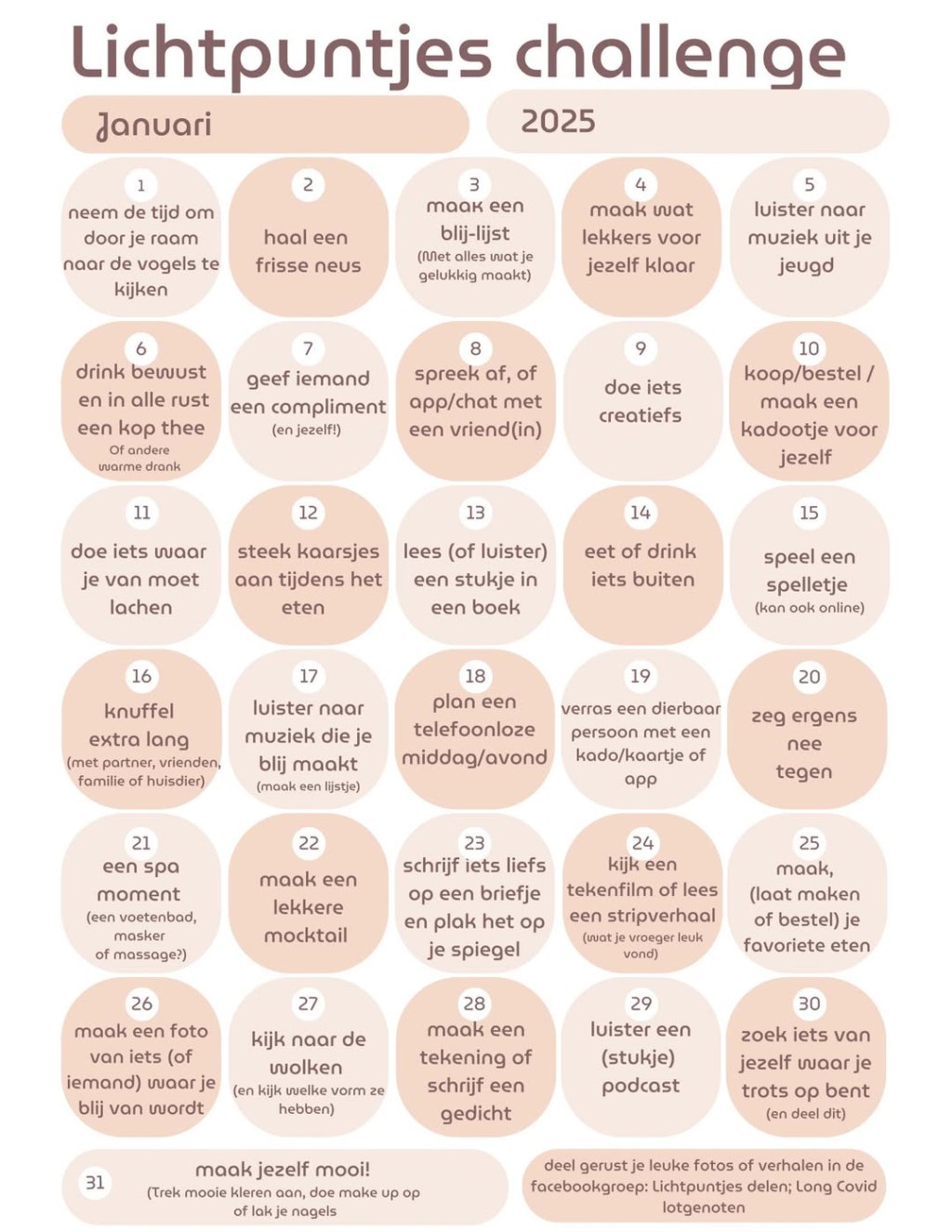 14. Lichtpuntjes challenge, januari&nbsp;2025