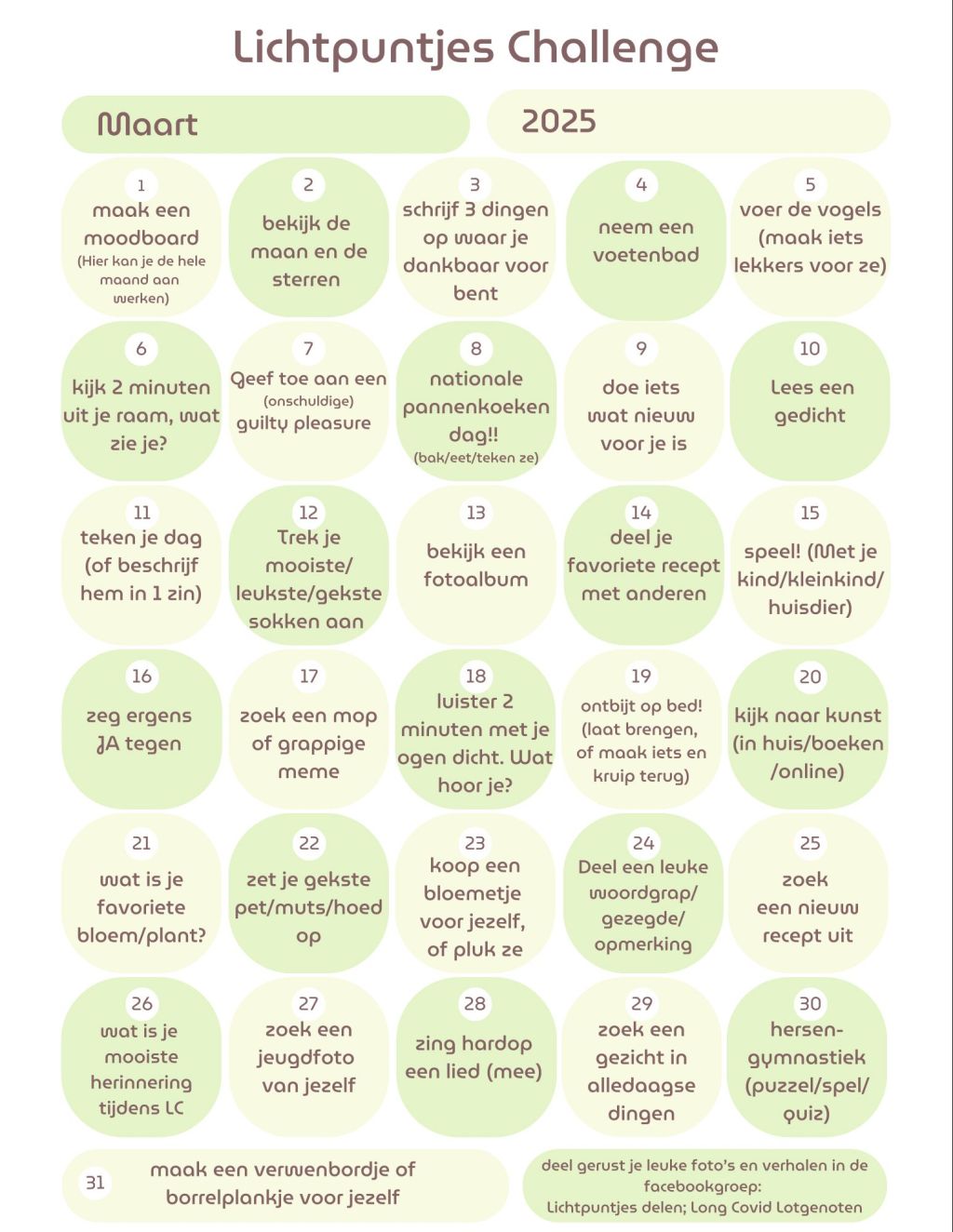 23. Lichtpuntjes Challenge, maart&nbsp;2025